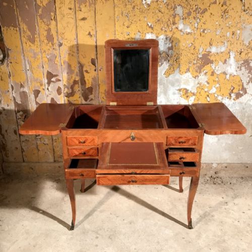 FRENCH WALNUT LIFT TOP DRESSING TABLE - ADDITIONAL PHOTO 2