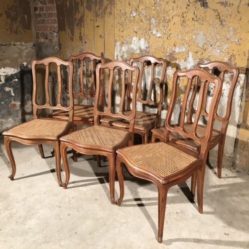 HARLEQUIN SET OF 8 FRENCH CANE CHAIRS - ADDITIONAL PHOTO 1