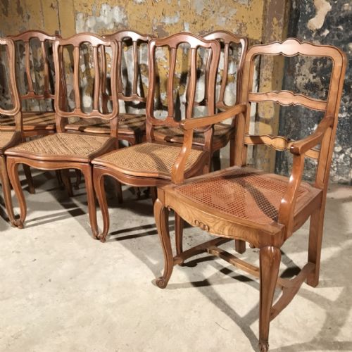 HARLEQUIN SET OF 8 FRENCH CANE CHAIRS - ADDITIONAL PHOTO 2