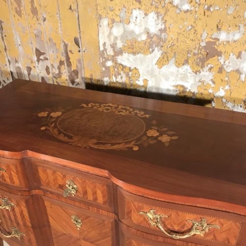 FRENCH MARQUETRY CHEST OF DRAWERS - ADDITIONAL PHOTO 2