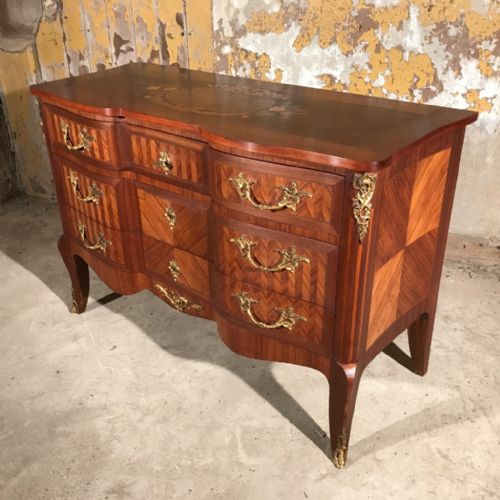 FRENCH MARQUETRY CHEST OF DRAWERS - ADDITIONAL PHOTO 6
