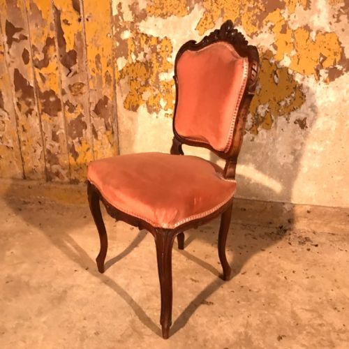 SINGLE FRENCH LOUIS XV STYLE CHAIR - ADDITIONAL PHOTO 2