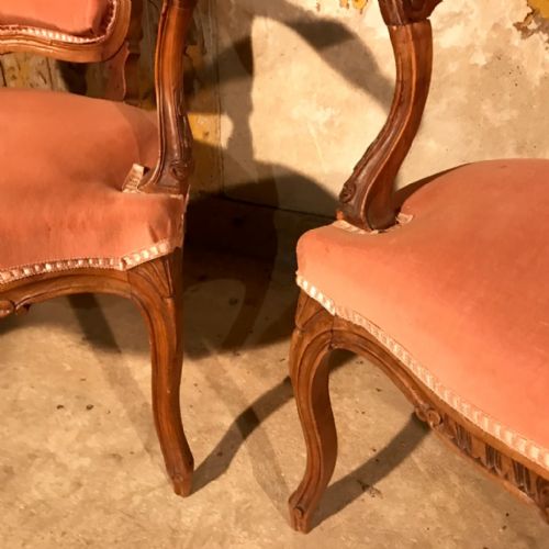 PAIR OF FRENCH LOUIS XV STYLE ARMCHAIRS - ADDITIONAL PHOTO 2