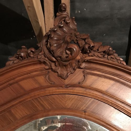 IMPRESSIVE FRENCH WALNUT ARMOIRE WARDROBE - ADDITIONAL PHOTO 2