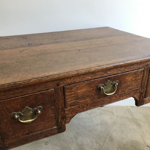 GEORGIAN OAK LOW BOY DESK - ADDITIONAL PHOTO 2