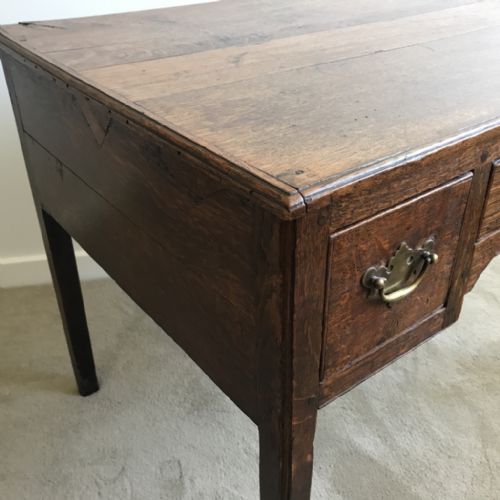GEORGIAN OAK LOW BOY DESK - ADDITIONAL PHOTO 3