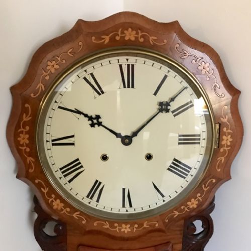 IMPRESSIVE AMERICAN DROP DIAL CLOCK - ADDITIONAL PHOTO 1