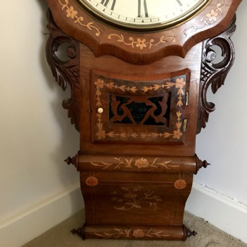 IMPRESSIVE AMERICAN DROP DIAL CLOCK - ADDITIONAL PHOTO 2