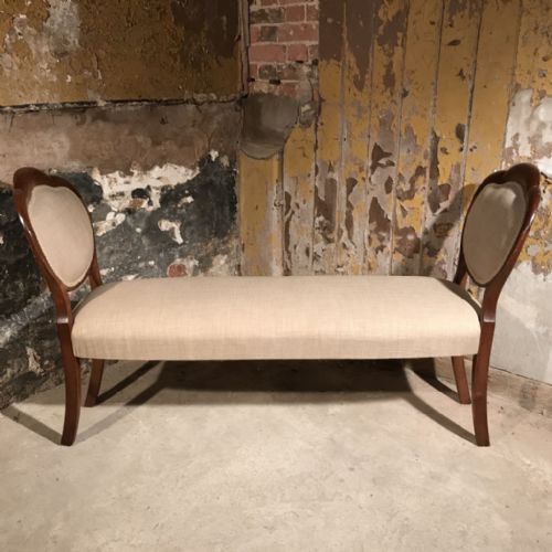 FULLY RESTORED AND REUPHOLSTERED WINDOW SEAT - ADDITIONAL PHOTO 2