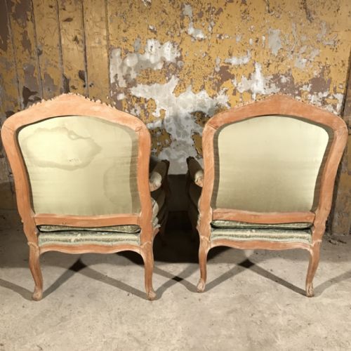 PAIR OF FRENCH BLEACHED LOUIS XV STYLE ARMCHAIRS - ADDITIONAL PHOTO 5