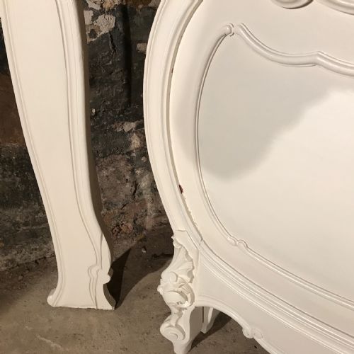 FRENCH ANTIQUE PAINTED SINGLE BED - ADDITIONAL PHOTO 4