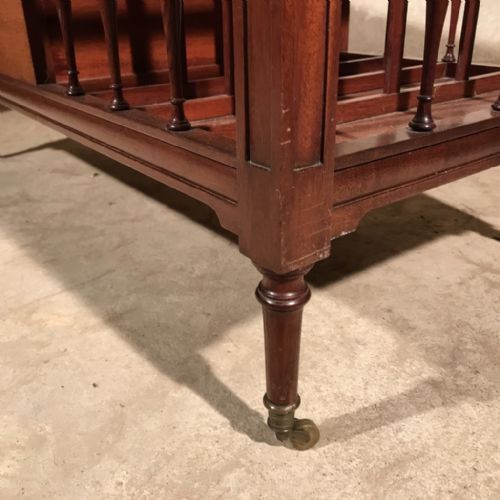 MAHOGANY COFFEE TABLE WITH CANTERBURY END - ADDITIONAL PHOTO 2