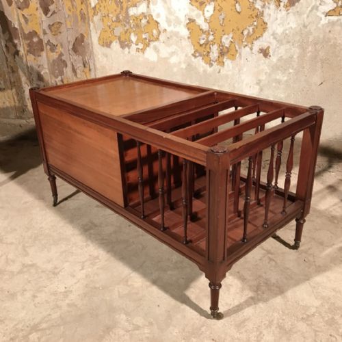 MAHOGANY COFFEE TABLE WITH CANTERBURY END - ADDITIONAL PHOTO 3