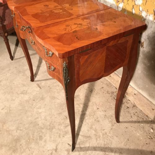 FRENCH MARQUETRY DRESSING TABLE WITH ORMOLU - ADDITIONAL PHOTO 3