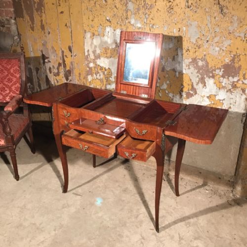 FRENCH MARQUETRY DRESSING TABLE WITH ORMOLU - ADDITIONAL PHOTO 4