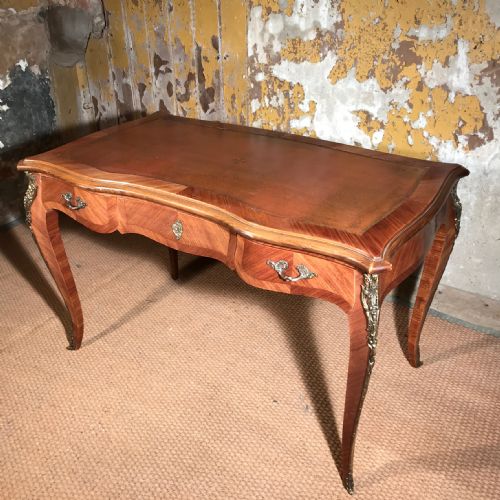FRENCH BUREAU PLAT DESK WITH ADDITIONAL SLIDE SURFACES - ADDITIONAL PHOTO 3