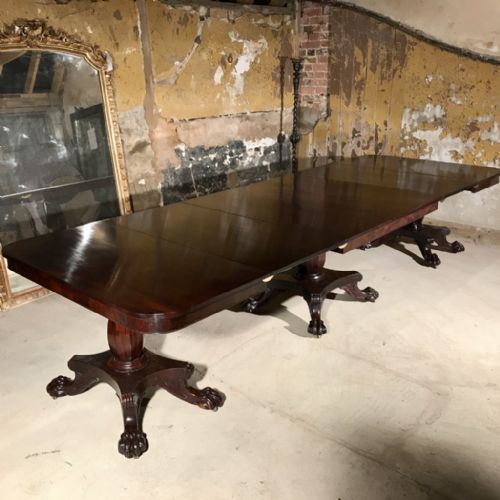 large william iv extending mahogany dining table - CATEGORY: ANTIQUE TABLES - DATED 19TH CENTURY