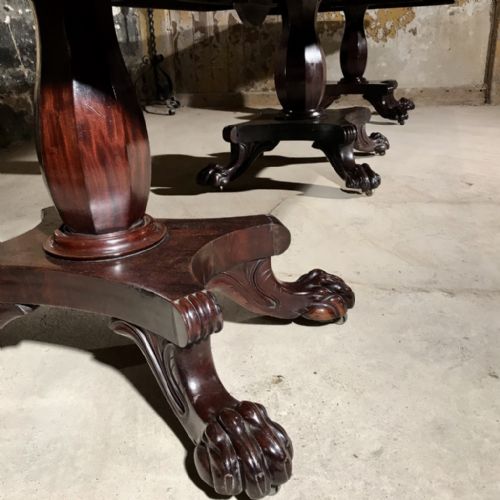 LARGE WILLIAM IV EXTENDING MAHOGANY DINING TABLE - ADDITIONAL PHOTO 4