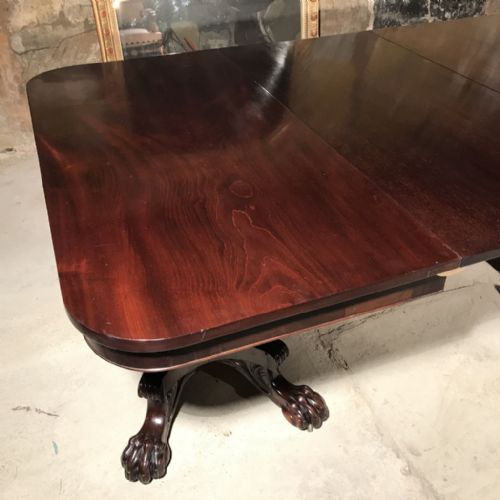 LARGE WILLIAM IV EXTENDING MAHOGANY DINING TABLE - ADDITIONAL PHOTO 5
