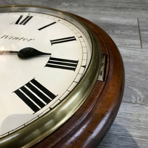 12'' FUSEE WALL CLOCK WINTER OF NEWBURY - ADDITIONAL PHOTO 2