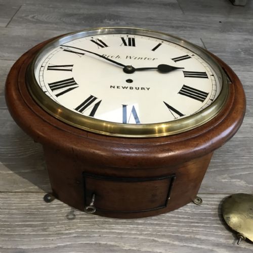 12'' FUSEE WALL CLOCK WINTER OF NEWBURY - ADDITIONAL PHOTO 5