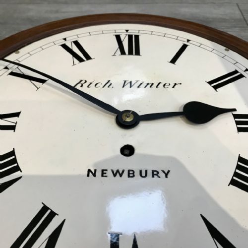 12'' FUSEE WALL CLOCK WINTER OF NEWBURY - ADDITIONAL PHOTO 7