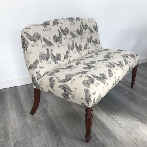 william iv window seat small sofa fully restored - CATEGORY: ANTIQUE SOFAS - DATED 19TH CENTURY
