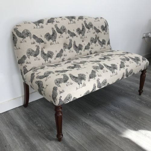WILLIAM IV WINDOW SEAT SMALL SOFA FULLY RESTORED - ADDITIONAL PHOTO 2
