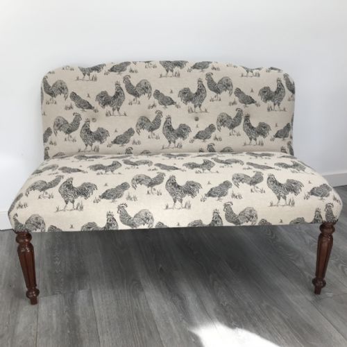 WILLIAM IV WINDOW SEAT SMALL SOFA FULLY RESTORED - ADDITIONAL PHOTO 4
