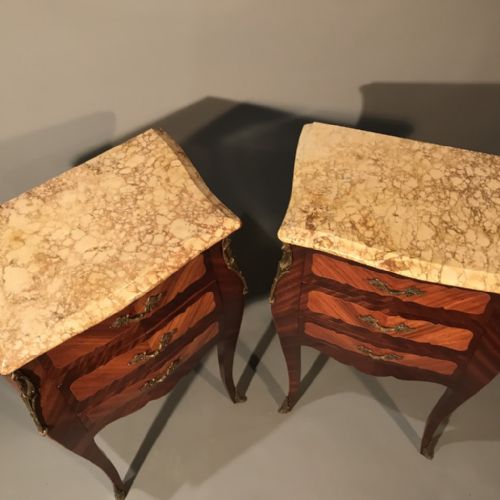 LARGE PAIR OF FRENCH BOMBE LAMP TABLES - ADDITIONAL PHOTO 4