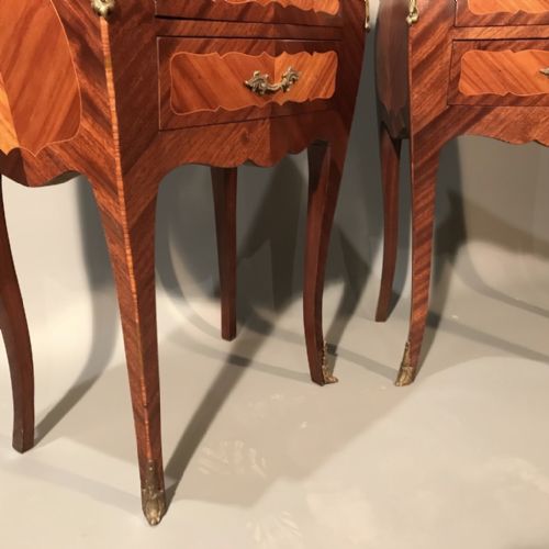 LARGE PAIR OF FRENCH BOMBE LAMP TABLES - ADDITIONAL PHOTO 5