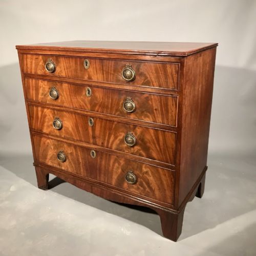SMALL REGENCY CHEST OF FOUR LONG DRAWERS - ADDITIONAL PHOTO 1