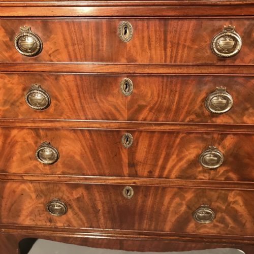 SMALL REGENCY CHEST OF FOUR LONG DRAWERS - ADDITIONAL PHOTO 2