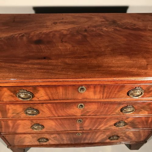 SMALL REGENCY CHEST OF FOUR LONG DRAWERS - ADDITIONAL PHOTO 3