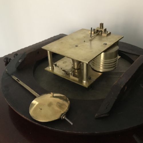 8 DAY FUSEE WALL CLOCK BY JOSEPH ALBORN OF WINDSOR C1883 - ADDITIONAL PHOTO 4
