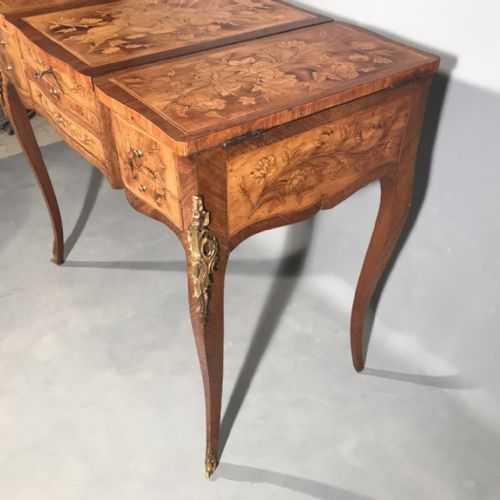 FRENCH LIFT TOP MARQUETRY DRESSING TABLE - ADDITIONAL PHOTO 1