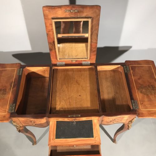 FRENCH LIFT TOP MARQUETRY DRESSING TABLE - ADDITIONAL PHOTO 4