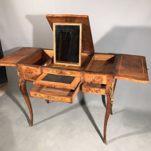 FRENCH LIFT TOP MARQUETRY DRESSING TABLE - ADDITIONAL PHOTO 5