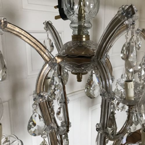 FANTASTIC PAIR OF MARIE THERESE CHANDELIERS - ADDITIONAL PHOTO 1
