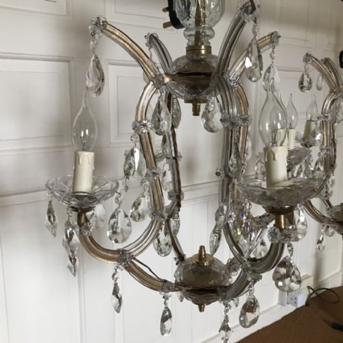 FANTASTIC PAIR OF MARIE THERESE CHANDELIERS - ADDITIONAL PHOTO 3