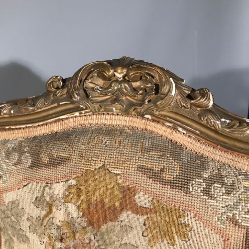 PAIR OF FRENCH LOUIS XV GILTWOOD AND TAPESTRY ARMCHAIRS - ADDITIONAL PHOTO 11