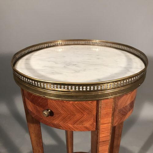 FRENCH EMPIRE URN TABLE WITH MARBLE TOP - ADDITIONAL PHOTO 2