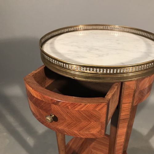 FRENCH EMPIRE URN TABLE WITH MARBLE TOP - ADDITIONAL PHOTO 4