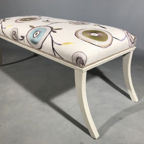 FULLY RESTORED PAINTED REGENCY LONG STOOL - ADDITIONAL PHOTO 3