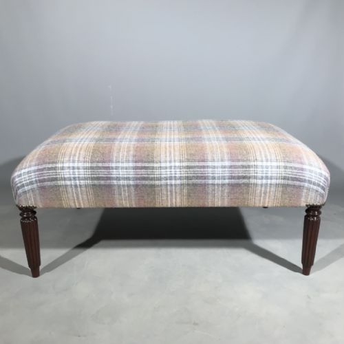 fully restored georgian footstool - CATEGORY: ANTIQUE STOOLS - DATED GEORGIAN