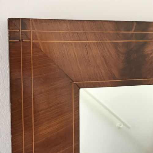 MAHOGANY AND BANDED MIRROR - ADDITIONAL PHOTO 4