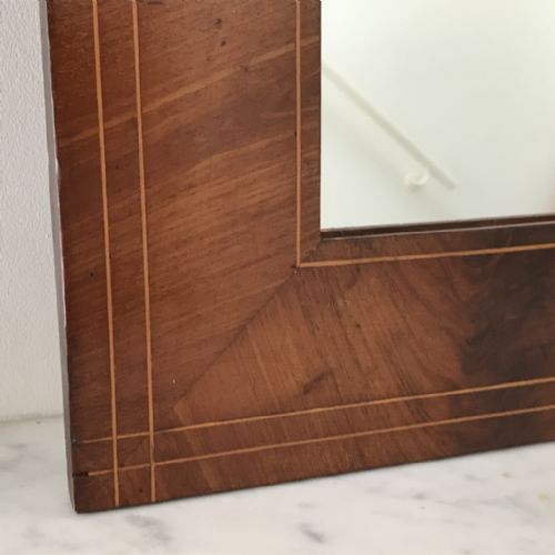 MAHOGANY AND BANDED MIRROR - ADDITIONAL PHOTO 5