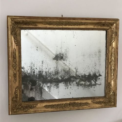 french c19th gilt mirror - CATEGORY: ANTIQUE MIRRORS - DATED 19TH CENTURY