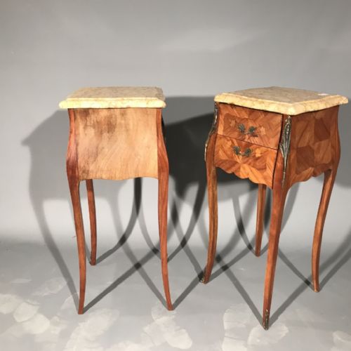 PAIR OF FRENCH BEDSIDE TABLES - ADDITIONAL PHOTO 2