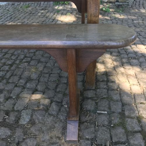 25M FRENCH OAK TABLE PAIR OF BENCHES - ADDITIONAL PHOTO 3